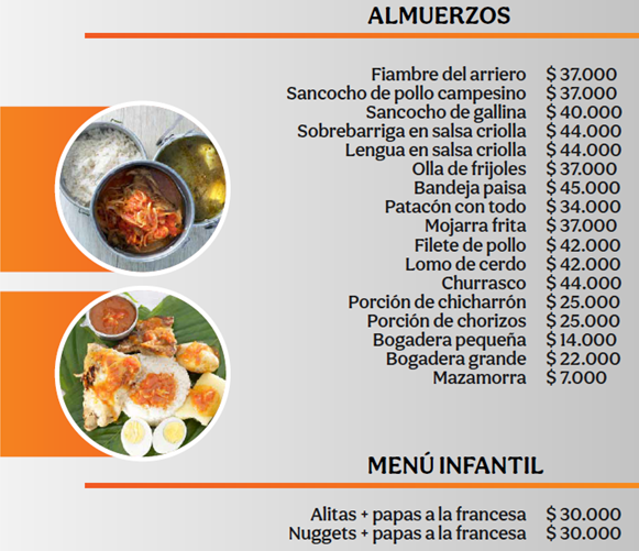 almuerzos_parque_los_arrieros - Turismo en el Eje Cafetero, Alquiler de Fincas en el Quindio