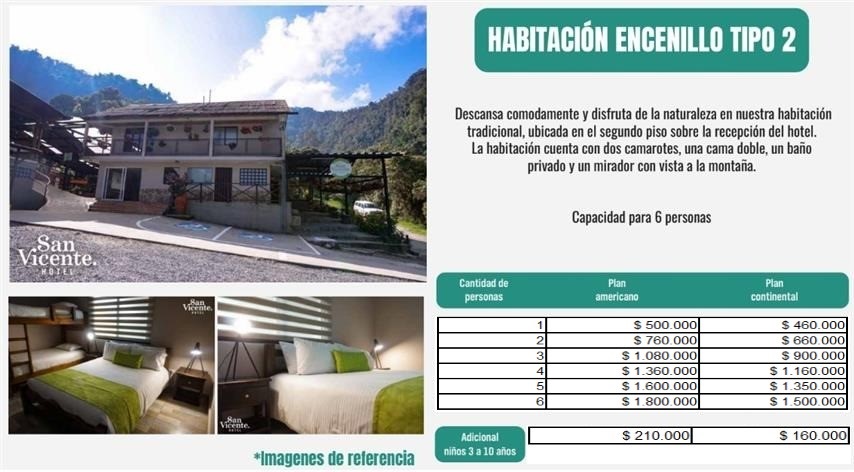 habitacion-encenillo-tipo2-san-vicente - Turismo en el Eje Cafetero, Alquiler de Fincas en el Quindio